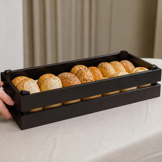 Commercial Wooden Crate GN 2/4 for Catering Events