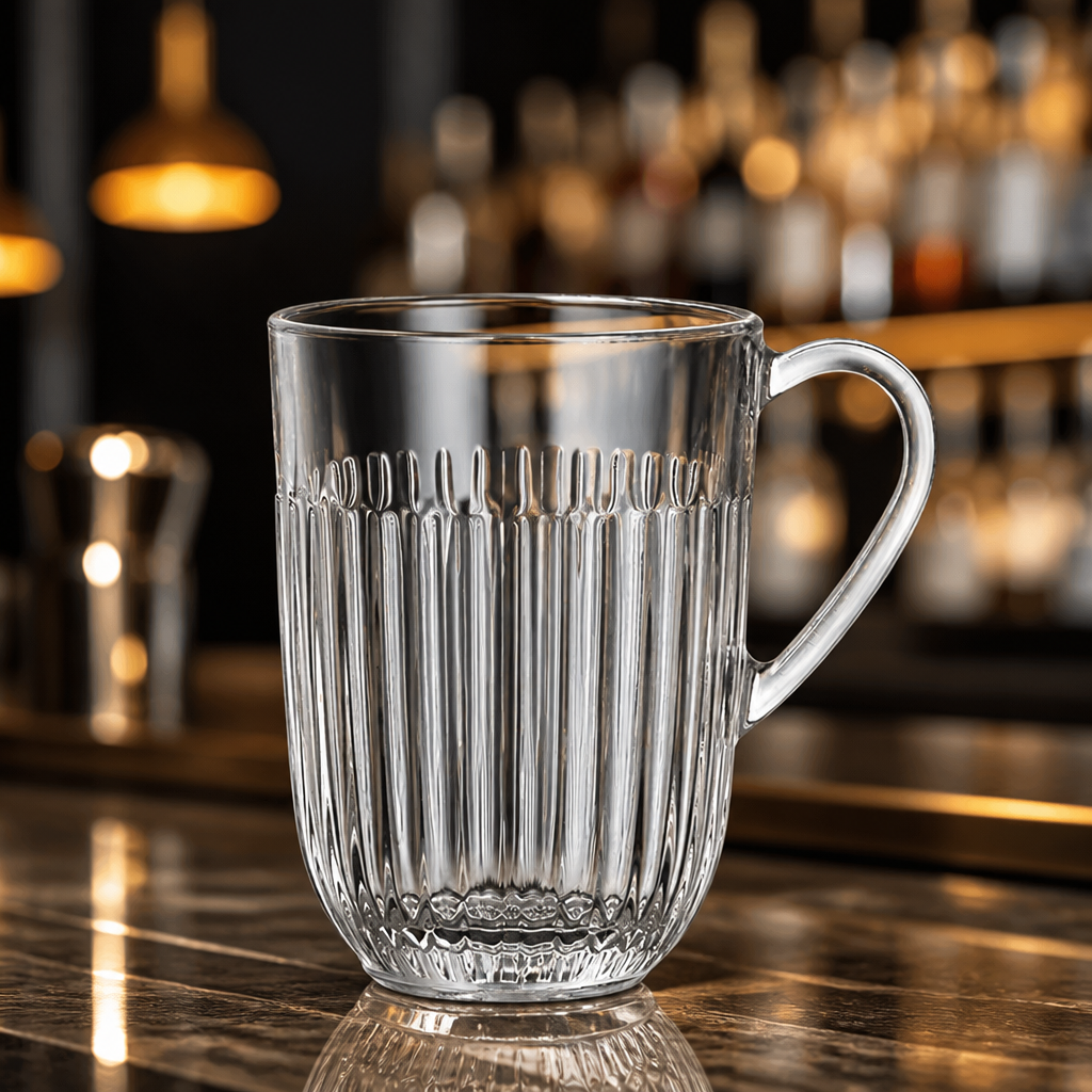 Set of 6 dishwasher safe 400ml commercial latte cups