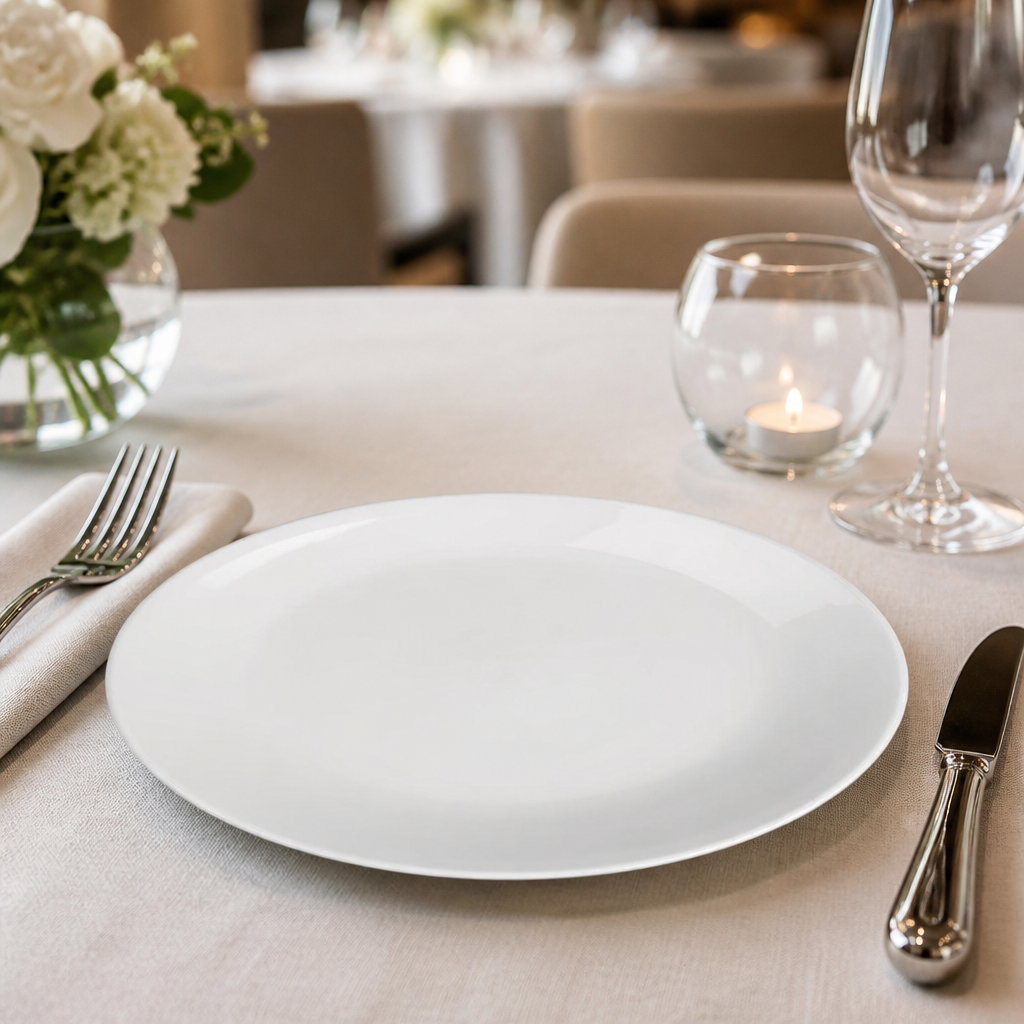 Commercial Classic Porcelain Coupe Plates 260mm 12 Pack