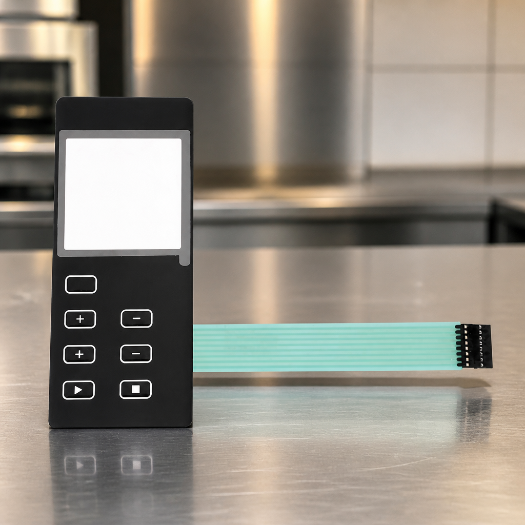 Commercial Sous Vide Membrane Switch 66mm x 160mm Polycarbonate