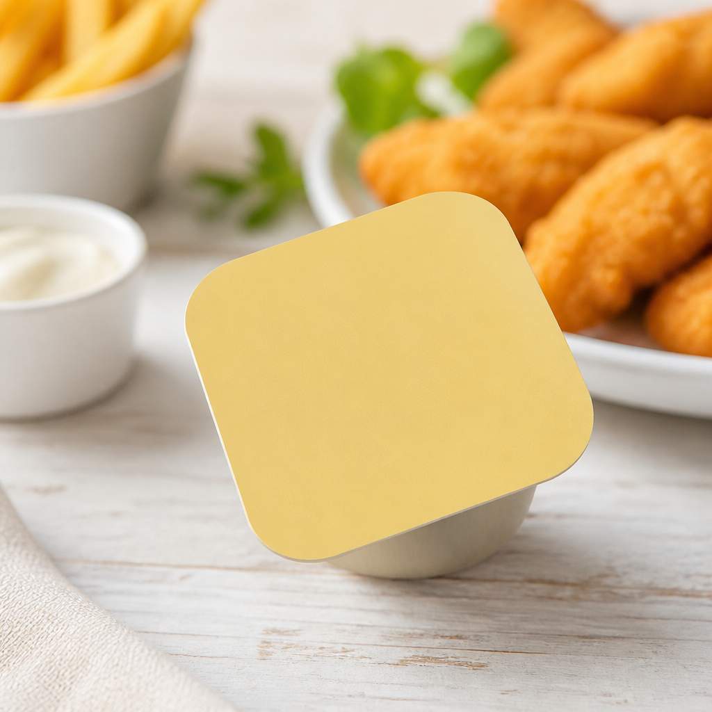 Commercial Mayonnaise Dip Pots 25ml - 100 Pack