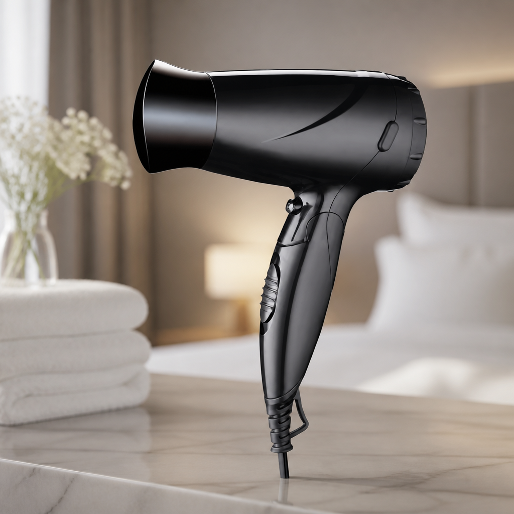 1600W Commercial Folding Hairdryer for Hotels and Guesthouses