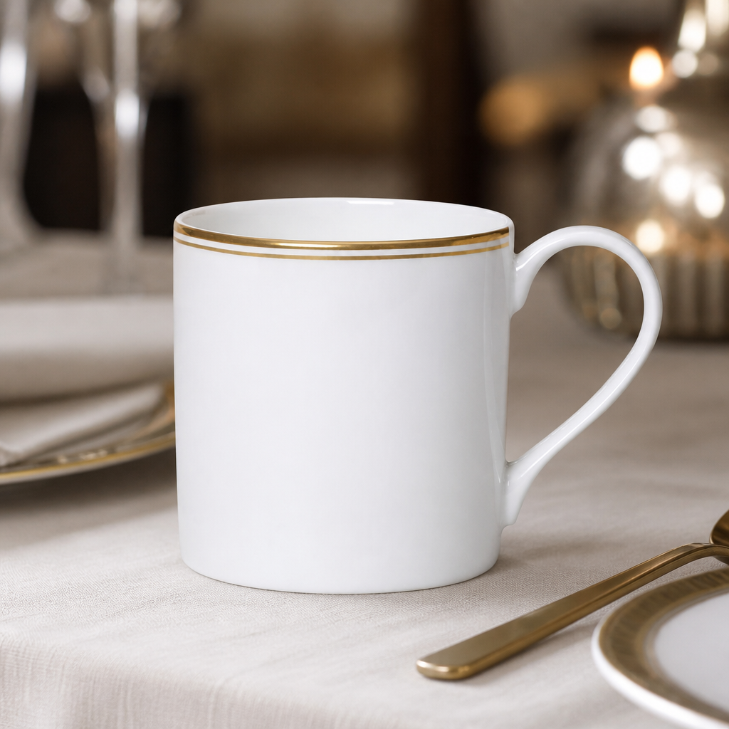 Burnished Gold Coupe Mugs 350ml - 12 Pack Commercial Dinnerware