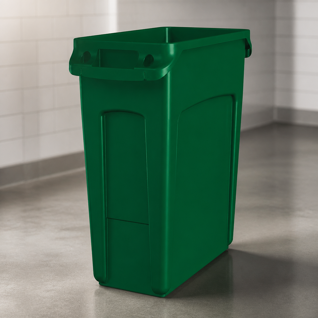Commercial 60L Green Waste Bin with Venting Channels