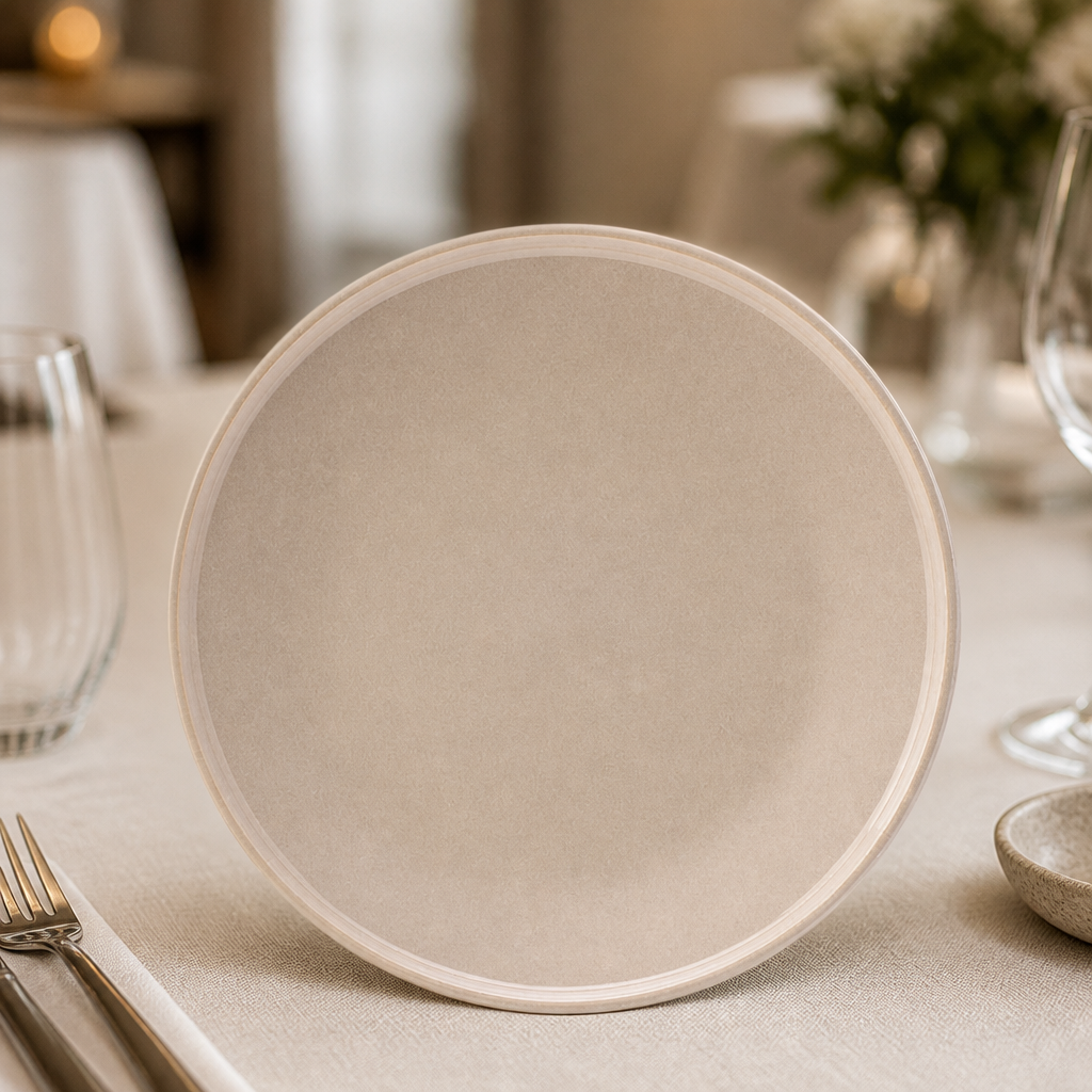 Commercial Stone Plates 175mm Glossy Finish 6 Pack