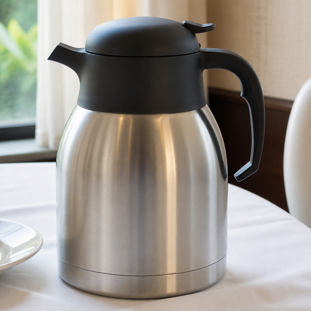 1.5Ltr Stainless Steel Commercial Vacuum Jug with Insulated Lid