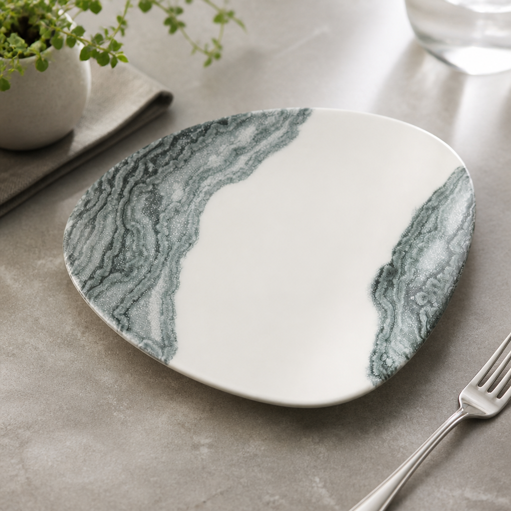 Commercial Black Triangle Chef Plates 255 x 203mm 12 Pack