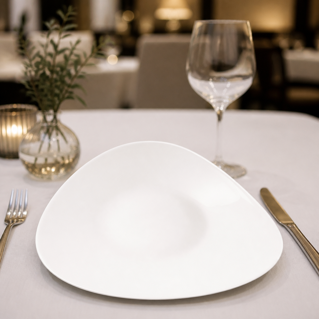Commercial Triangular Shallow Bowls 278mm 12 Pack