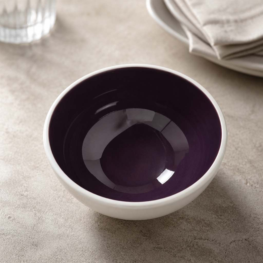 Commercial 110mm Damson Bowls - 12 Pack Durable Dinnerware
