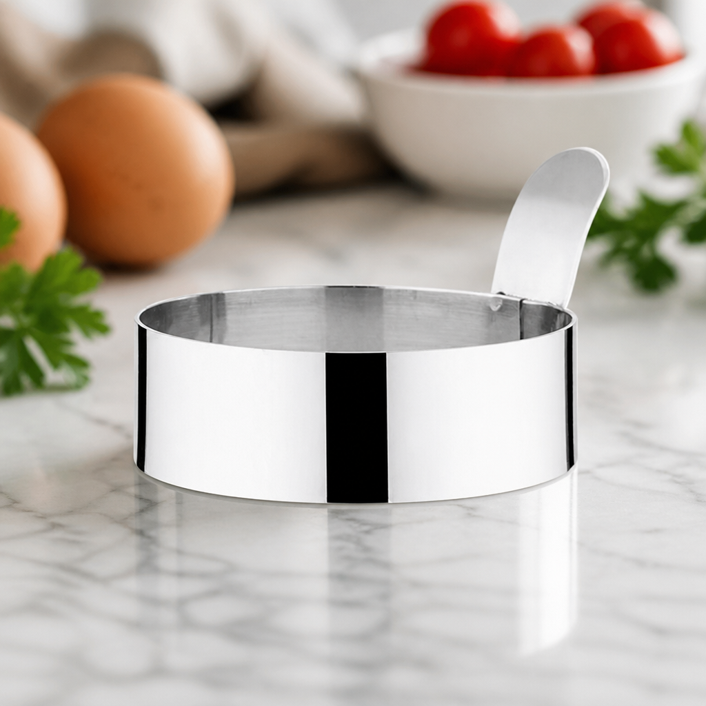 Commercial Stainless Steel Egg Ring 75mm for cooking and plating