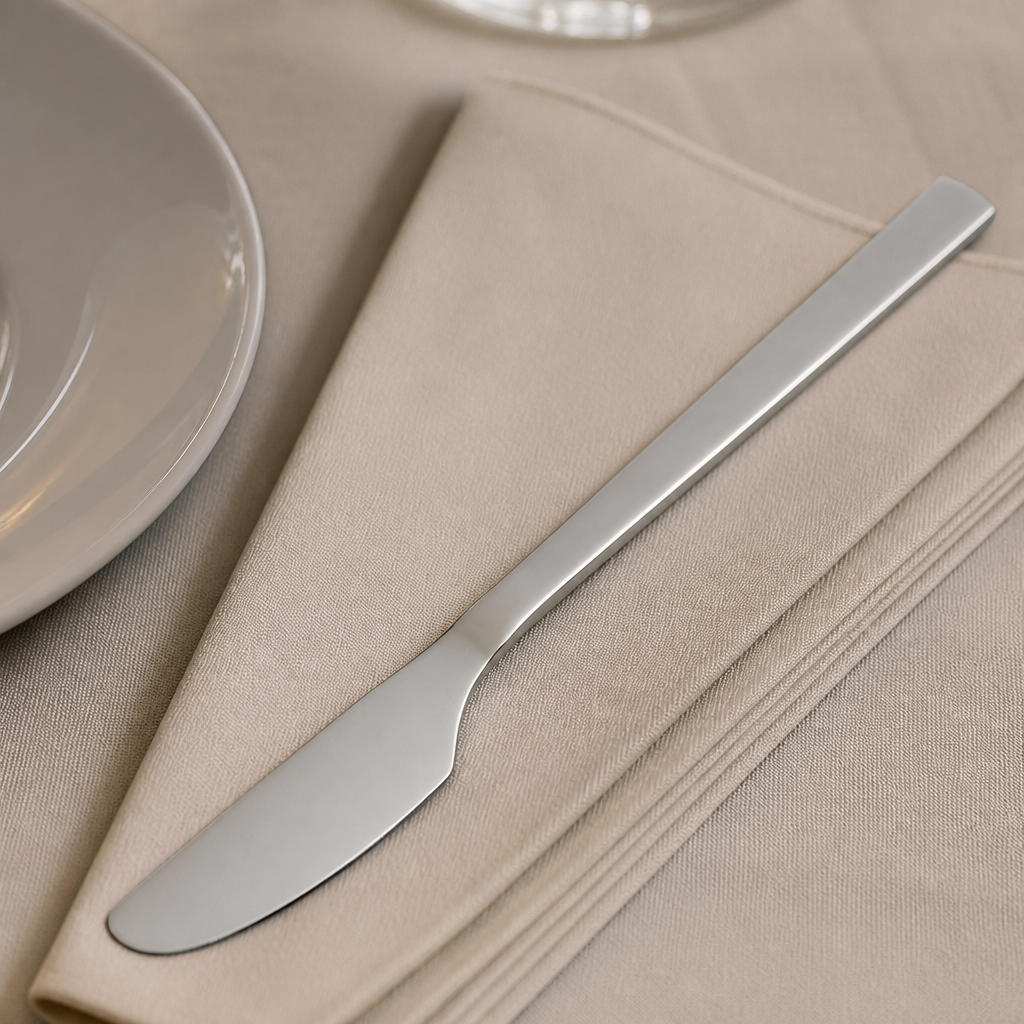12 pack of stainless steel commercial air travel table knives