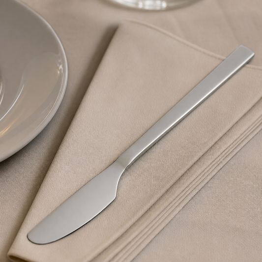 12 pack of stainless steel commercial air travel table knives