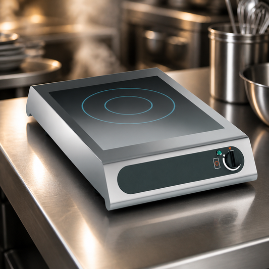 Commercial Induction Hob 2.4kW Single Ring 180mm Cooking Area