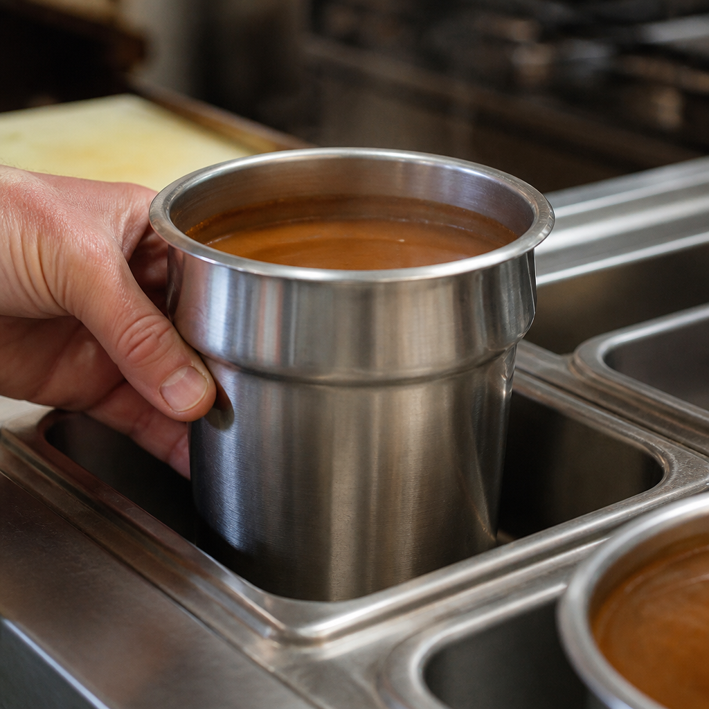 Commercial Bain Marie Liner with Lid 4Ltr Capacity