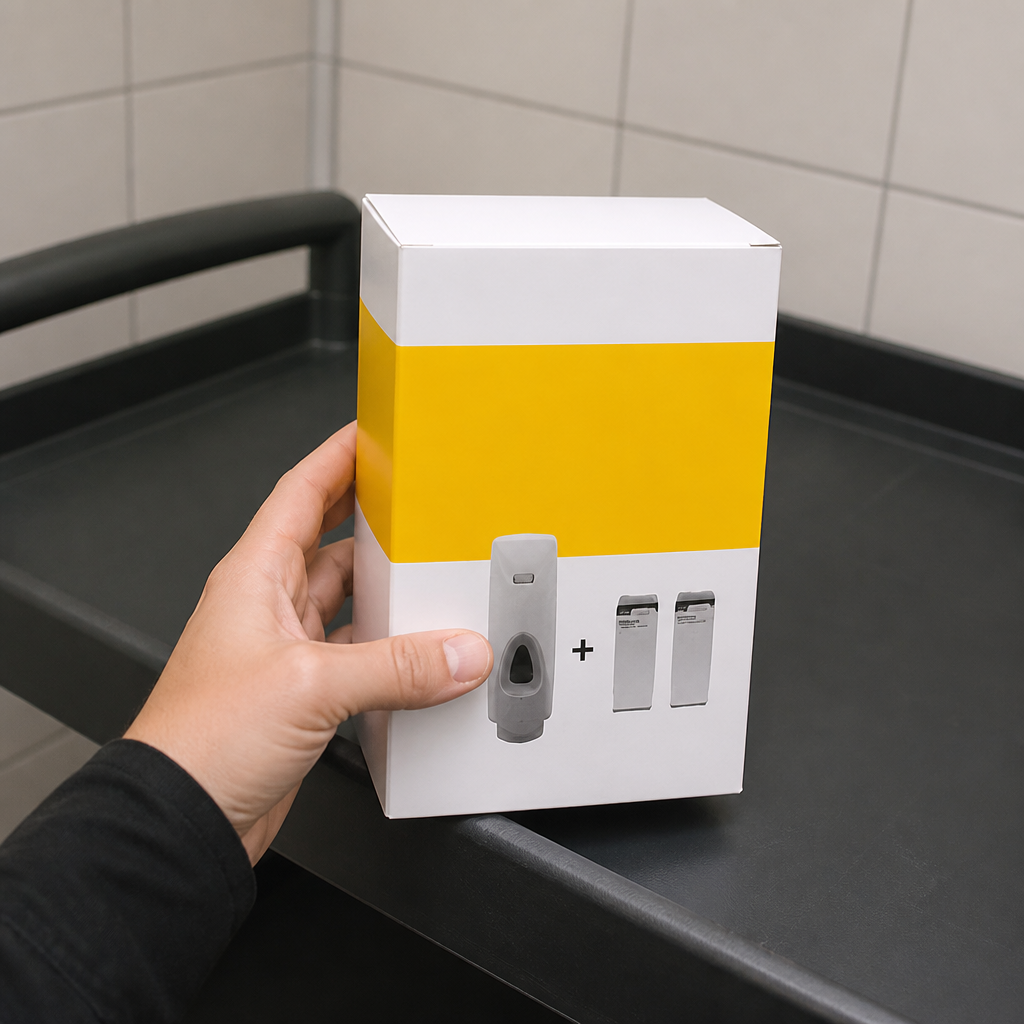 Commercial Manual Spray Soap Dispenser with 2 Hand Soaps 800ml