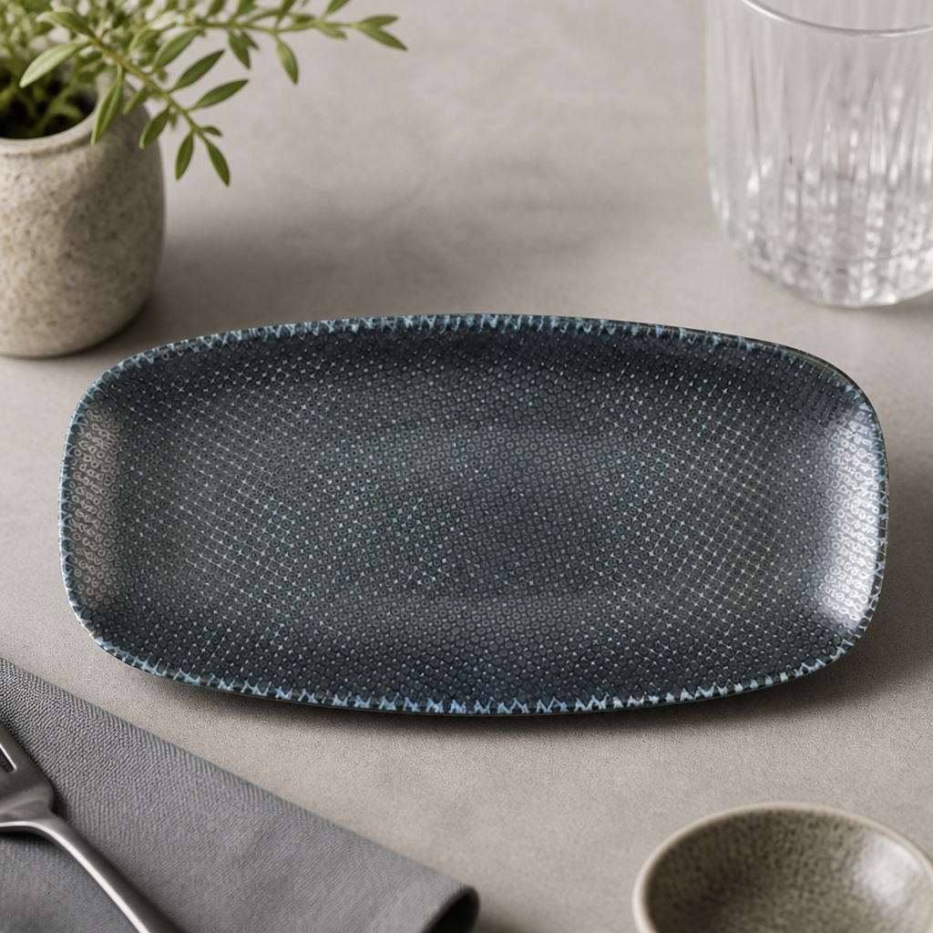 Commercial Chef's Oblong Plates 280x152mm - 12 Pack