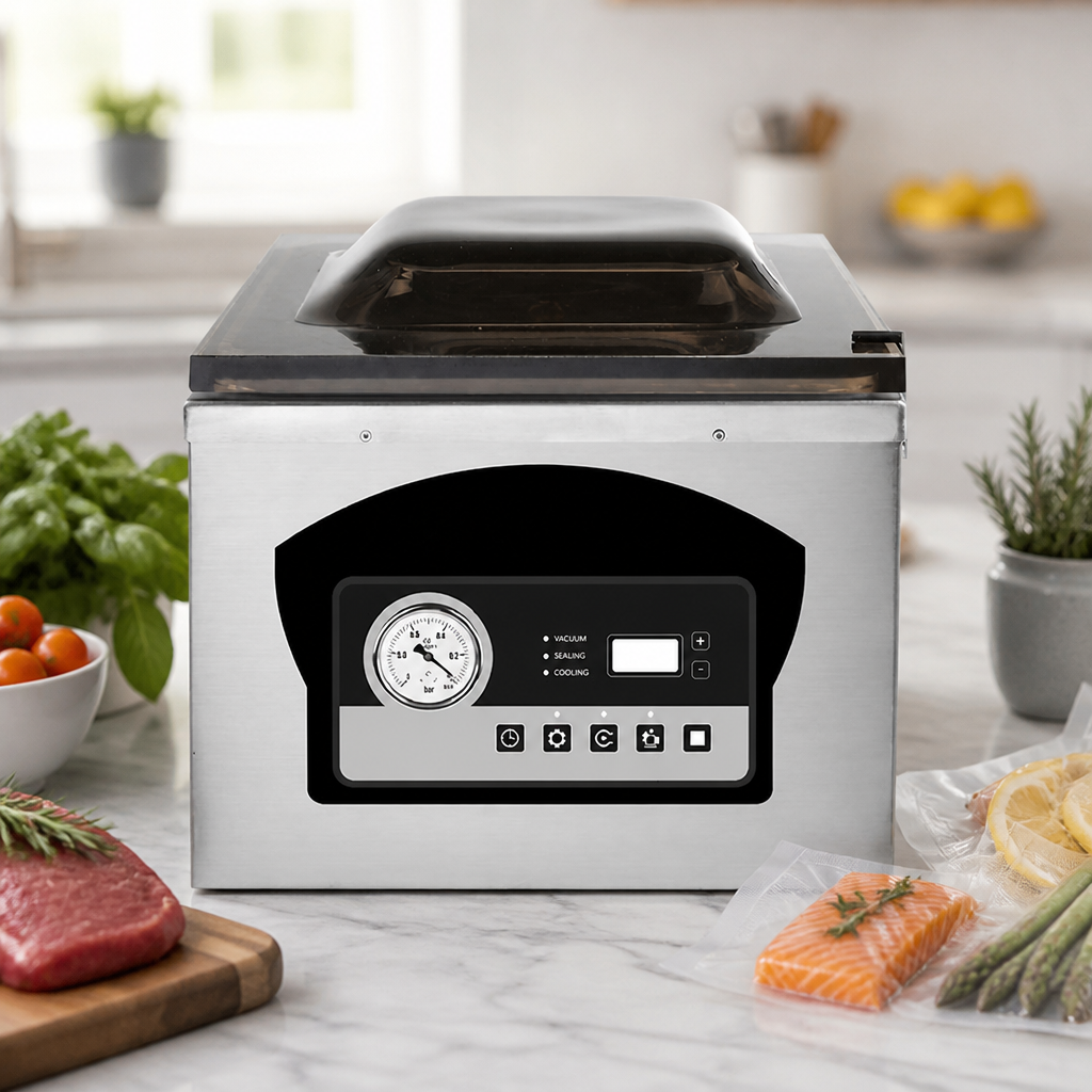 Commercial Vacuum Packing Machine with Deep Chamber 400 Duo
