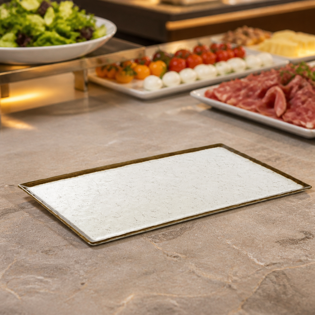 Commercial Melamine Flat Plate GN 1/1 for catering serving