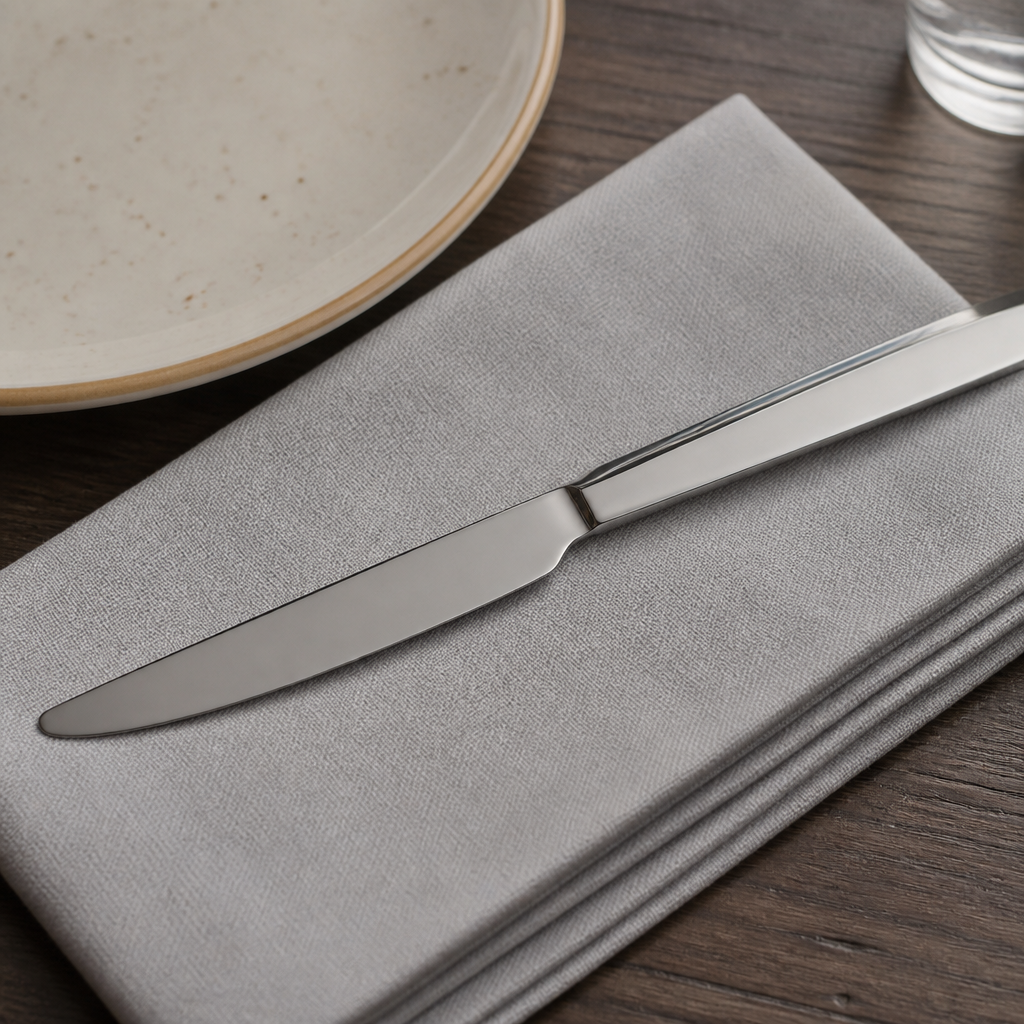 Commercial Table Knife Set - 12 Pack - Stainless Steel Cutlery