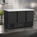 Commercial Triple Door Counter Fridge 368L Capacity