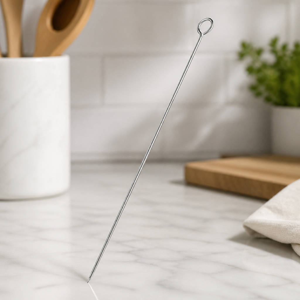 12" Stainless Steel Commercial Skewer for Meat Preparation