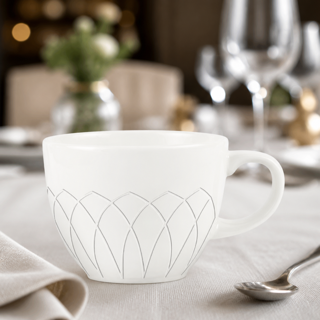 206ml fine china tea cups 24 pack collection