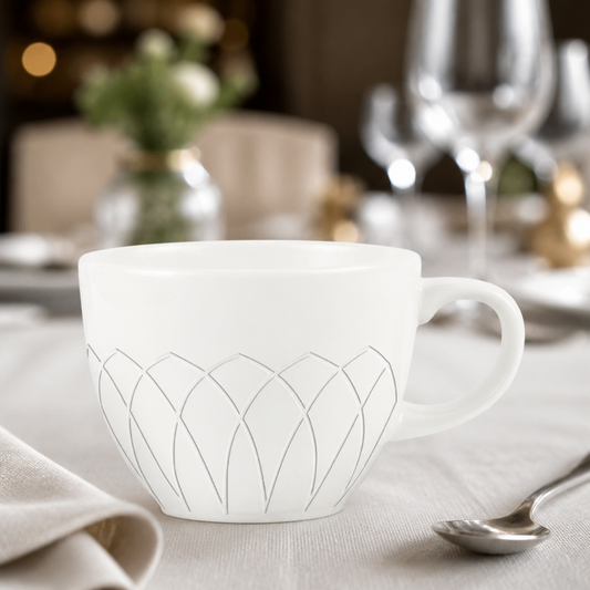 206ml Commercial Fine China Tea Cups 24 Pack Collection
