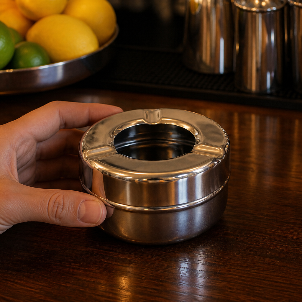 Commercial Windproof Outdoor Ashtray 88mm Shatterproof Design