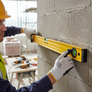 Professional Heavy Duty Spirit Level 1200mm - Accurate to 1mm/m with Ribbed Aluminium Construction