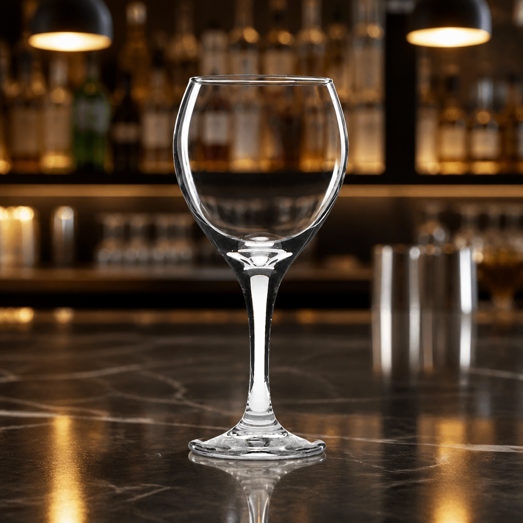Commercial Round Wine Glasses 400ml 12 Pack Durable Stemware