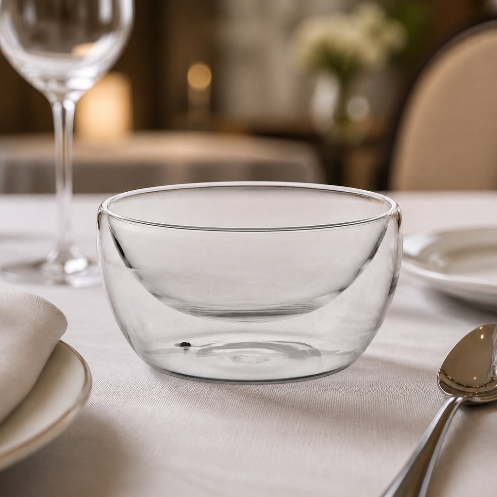 Commercial Double-Walled Dessert Dishes 260ml 6 Pack