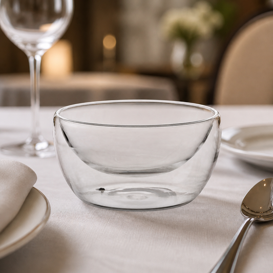 Commercial Double-Walled Dessert Dishes 260ml 6 Pack