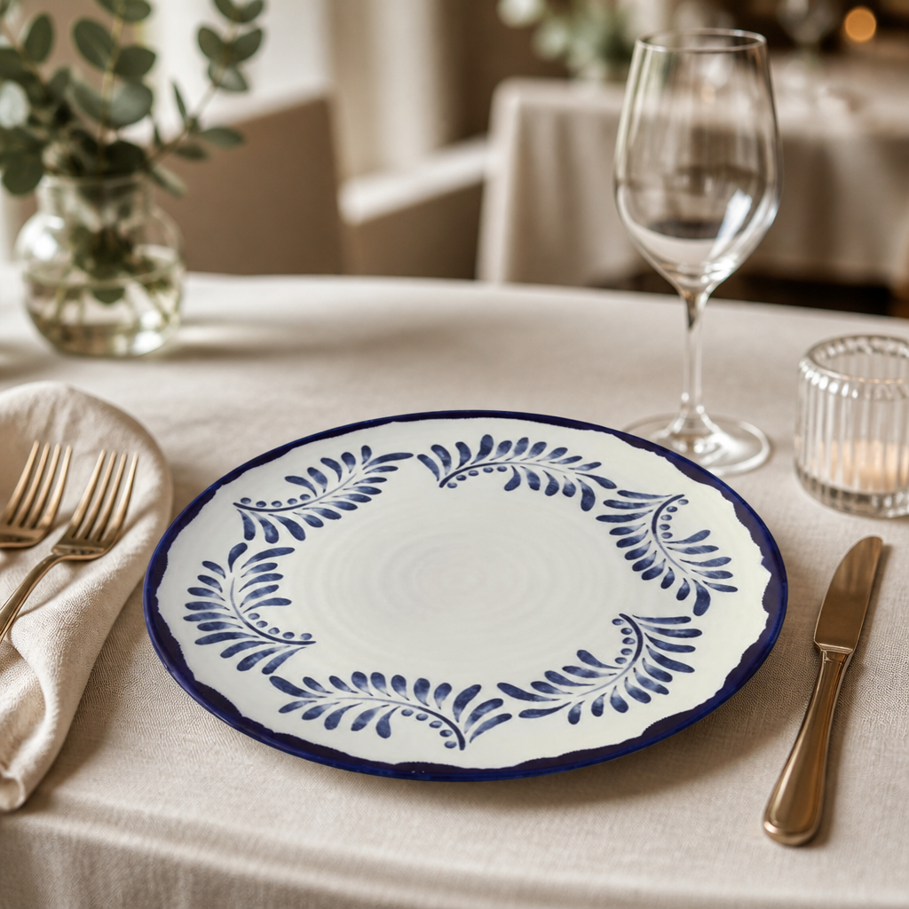Set of 12 Commercial Stoneware Coupe Plates 11.4 Inch
