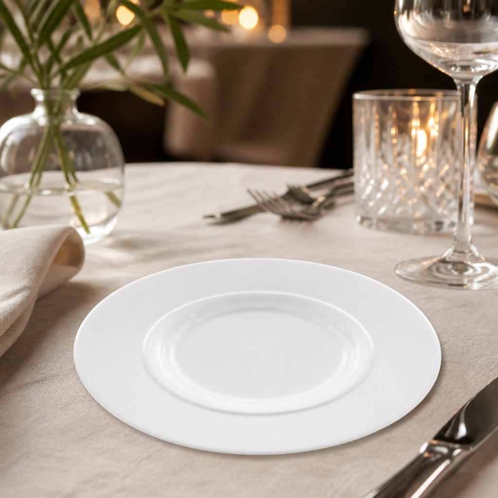 Commercial Fine China Tea Saucers 165mm - 6 Pack