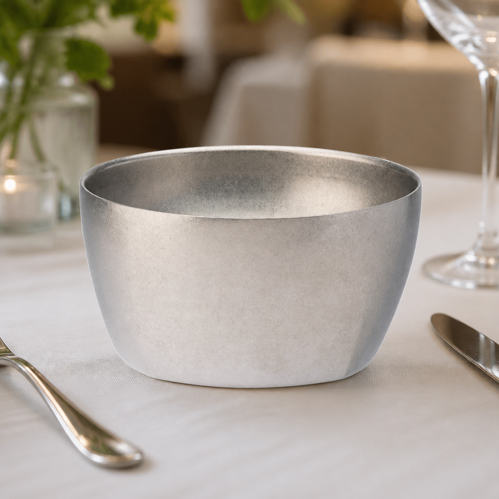 Set of 6 Commercial Double Walled Bowls Stainless Steel 110mm