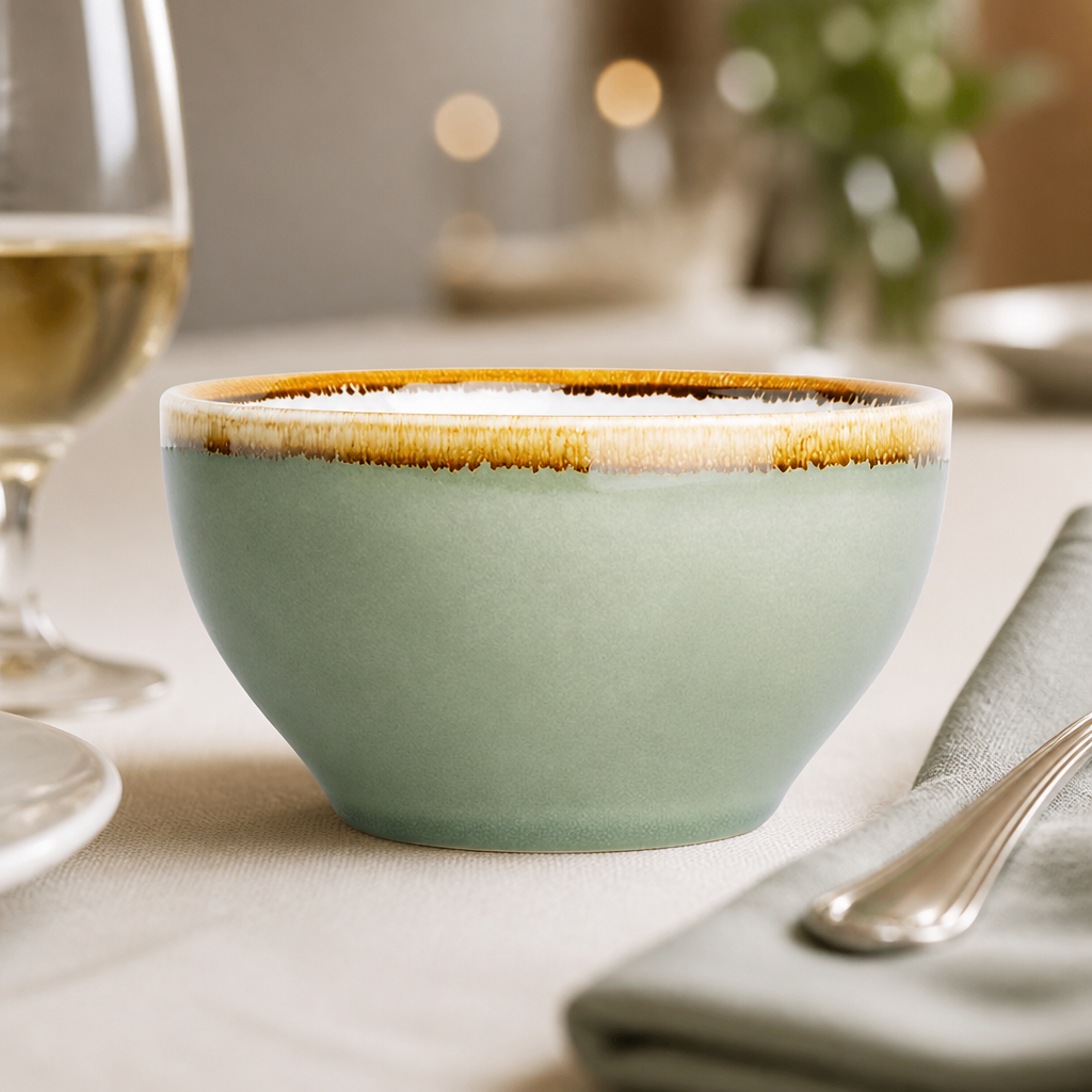 Commercial Soup Bowls Moss 140mm - 6 Pack