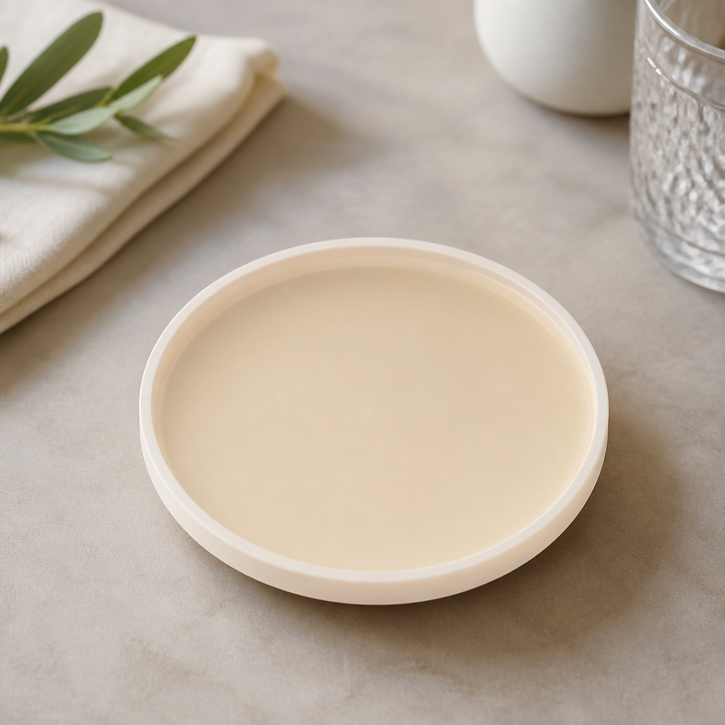 Commercial Vitrified Porcelain Plates 240mm Vanilla 6 Pack