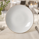 Commercial Brown Dapple Coupe Plates 203mm - 24 Pack