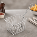 Large Square Commercial Chip Basket with Handle