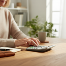 Premium Large Table Top 12 Digit Calculator in Grey - Reliable and Durable Design for Everyday Use