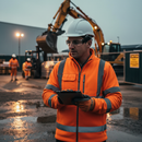 Premium High Visibility Fleece Jacket in Orange for Enhanced Safety and Comfort - High-Quality Professional Grade for Industrial and Commercial App...