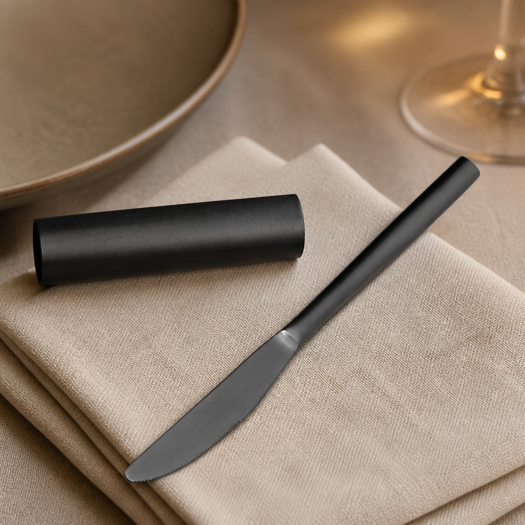 Set of 12 stainless steel commercial dessert knives