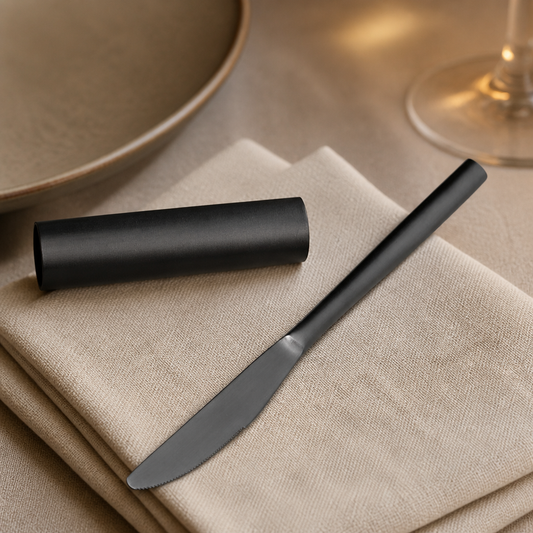 Set of 12 stainless steel commercial dessert knives