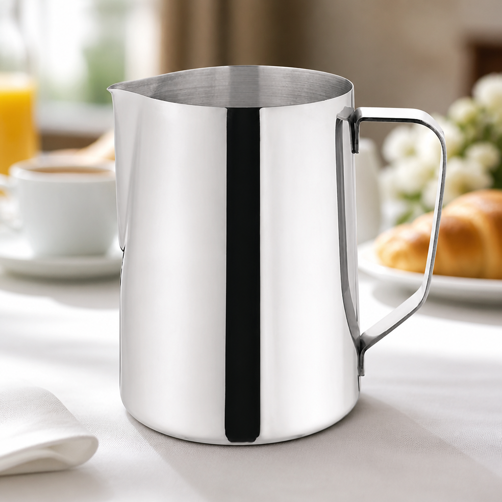 Commercial Stainless Steel Milk Jug 1.35Ltr for hot drinks