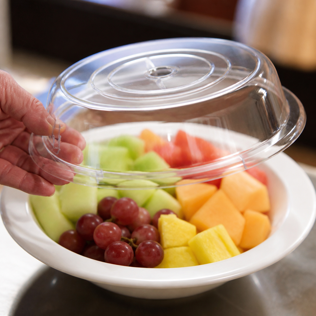 10" Commercial Polycarbonate Plate Covers - 12 Pack