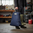 Premium Heavy Duty Boot Bag with Mesh Window and Webbing Handle - 28L Capacity and Ventilation Features