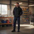 Premium Heavy Duty Hooded Sweatshirt with Soft Brushed Fleece Lining for Comfort and Durability