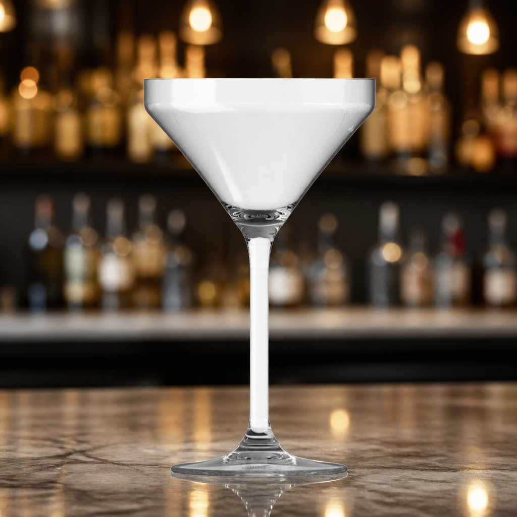 Pack of 6 durable 240ml commercial martini glasses