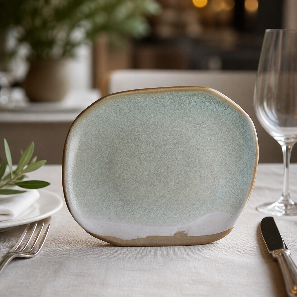 Commercial Forager Plates 238x195mm - 12 Pack Vitrified Stoneware