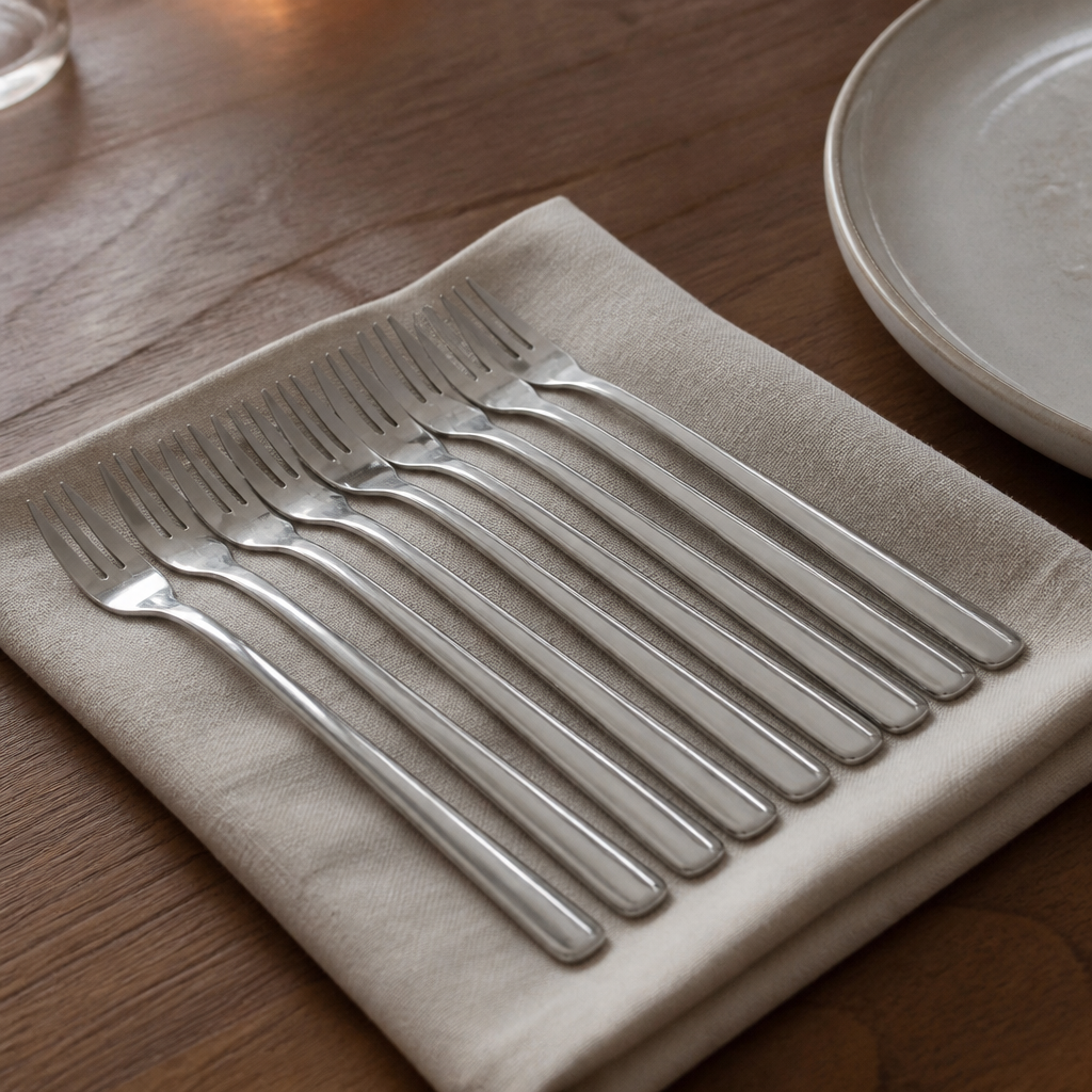 Commercial Stainless Steel Cake Forks 12 Pack 140mm